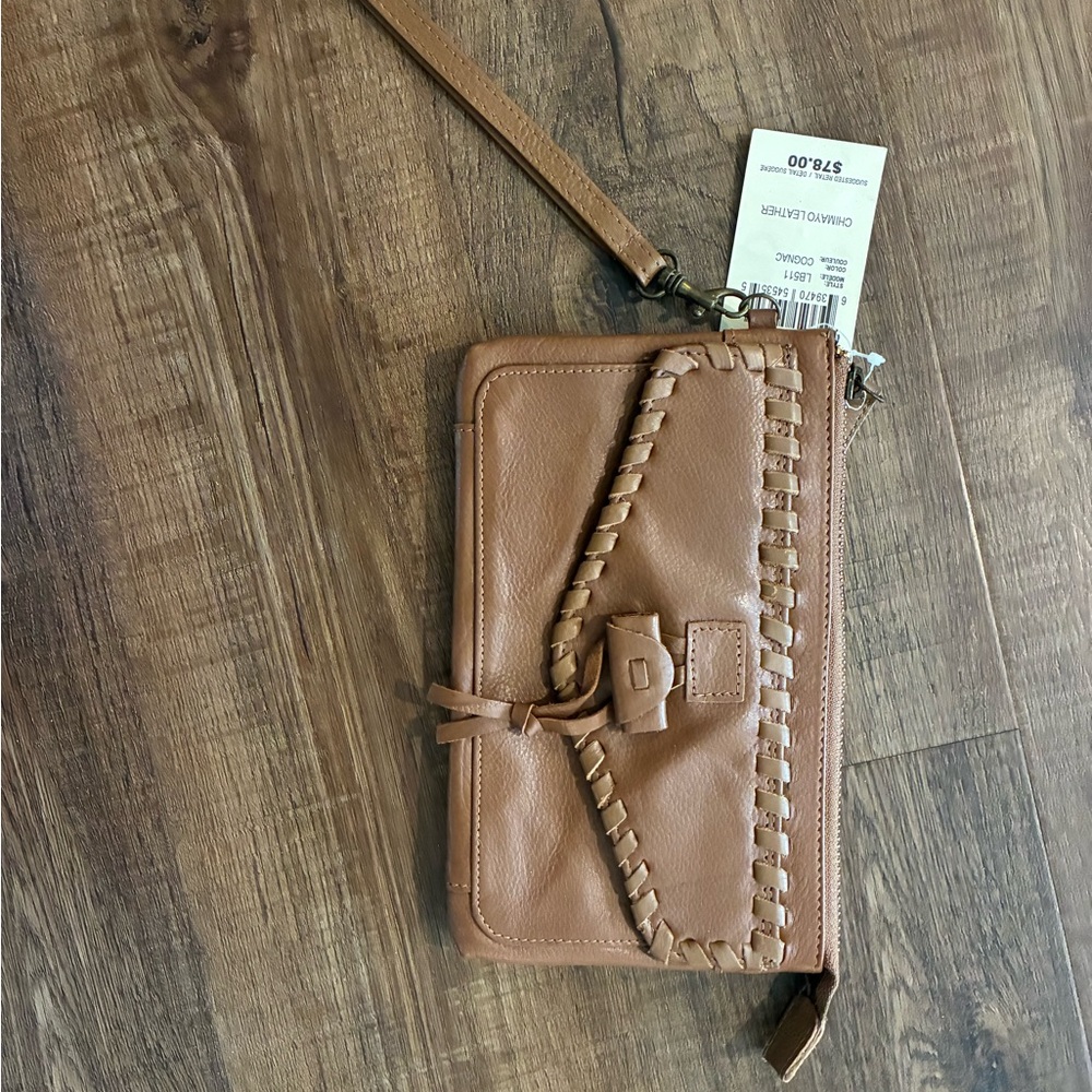 Lucky brand Chimayo wristlet purse. Brand new.